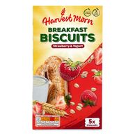 Strawberry & Yogurt Breakfast Biscuits 253g Harvest Morn